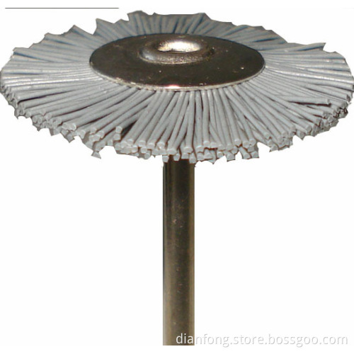 01SiC22 Wheel Silicon Carbide Miniature Polishing Brush Dental Prophy Brush